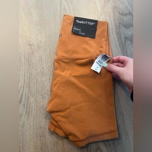 *new* orange Aritzia biker shorts!